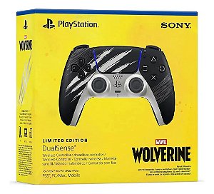 CONTROLE DUALSENSE PS5 - EDIÇÃO LIMITADA WOLVERINE PRATA - NOVO LACRADO
