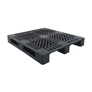 Pallet Plástico 100cm x 120cm x 15cm - Vazado 4 Entradas