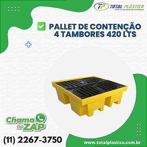 Pallet de Contenção 4 Tambores