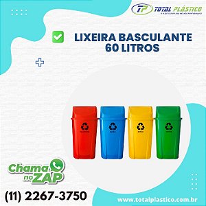 LIXEIRA BASCULANTE 60 LITROS