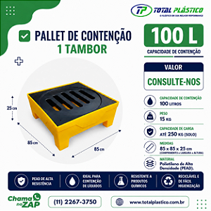 Pallet de Contenção 1 Tambor