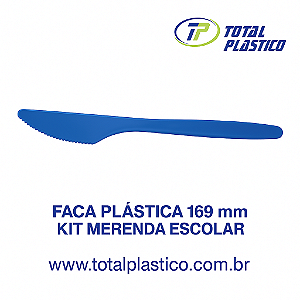 FACAS PLÁSTICAS 169MM - KIT MERENDA ESCOLAR