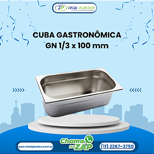 CUBA GASTRONÔMICA GN 1/3 x 100 mm