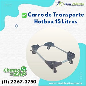 Carrinho de Transporte para Caixas Térmicas Hotbox 15 Litros