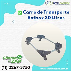 Carrinho de Transporte para Caixas Térmicas Hotbox 30 Litros