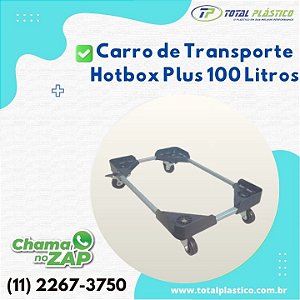 Carrinho de Transporte para Caixas Térmicas Hotbox 100 Litros Plus