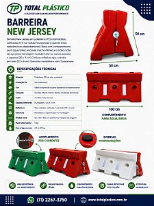 Barreira New Jersey 100 x 50 x 50 cm