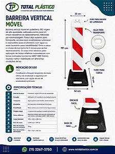 Barreira Vertical Móvel 117 cm