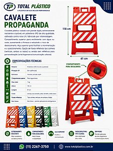 Cavalete Propaganda 118 cm