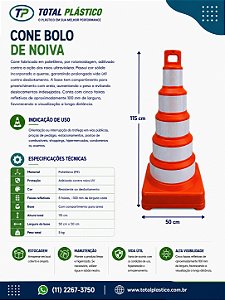 Cone Bolo de Noiva 115 cm