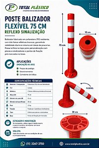 Poste Balizador Flexível 75 cm