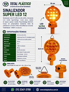 Sinalizador Super LED 12
