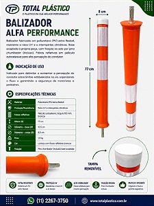 Balizador Alfa Performance 77 cm