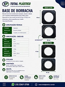 Base de Borracha Reciclada 6 kg