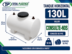 Tanque para Óleo Diesel Horizontal 130 Litros