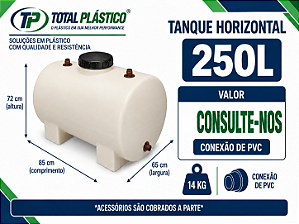 Tanque para Óleo Diesel Horizontal 250 Litros