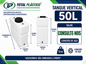 Tanque para Óleo Diesel Vertical 50 Litros