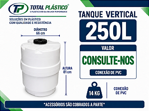 Tanque para Óleo Diesel Vertical 250 Litros