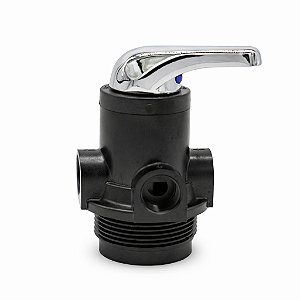 Válvula Manual Filtro F56E1 (51102) Runxin 2 M³/H; Topo/Frontal ; In/Out 3/4";B-2,5"; Tubo-3/4";Dreno-3/4"