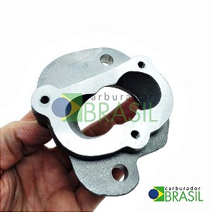 Flange para Adaptação de Injeção Eletrônica para Carburador Brosol 2E ou 3E