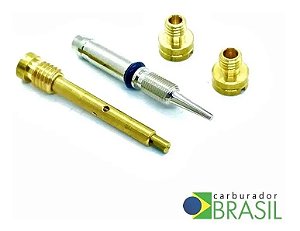 Kit de Gicleur para Carburador Brosol 2E Linha Ford Escort XR3 GHIA GL L Verona 1.8 Álcool e Gasolina