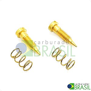 Par de Agulha de Mistura para Carburador Weber 446 DFV Opala Caravan Dodge Dart