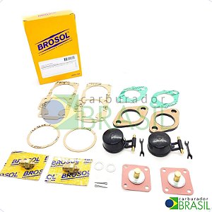 Kit de Reparos Original Brosol para Carburador Solex H 32 PDSI para o Gol BX Refrigerado à Ar