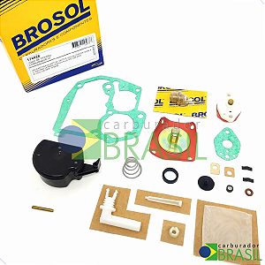 Kit de Reparos Original Brosol para Carburador Solex 3E Ford Royalle Versailles VW Santana Quantum