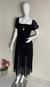 Vestido de crepe  Ref: 008