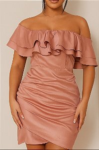 Vestido em tricoline acetinada