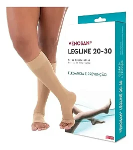 MEIA COMPRESS 3/4 PANTURRILHA 20-30 VENOSAN LEGLINE P ABERTO