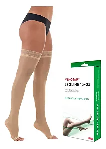 MEIA COMPRESS 7/8 MEIA COXA 15-23 VENOSAN LEGLINE PE ABERTO