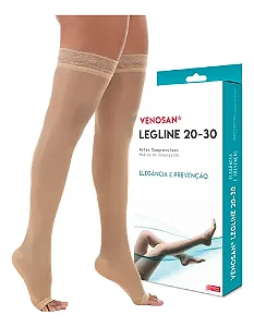 MEIA COMPRESS 7/8 MEIA COXA 20-30 VENOSAN LEGLINE PE ABERTO