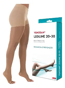 MEIA COMPRESS 20-30 MEIA CALÇA VENOSAN LEGLINE PE ABERTO