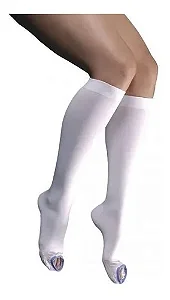 MEIA COMPRESS ANTI TROMBO  AES AD 3/4 18MMHG BRANCA