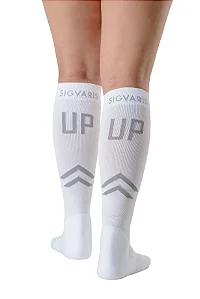 Meia Esportiva Sigvaris UP25, 20-30 mmHg Branco