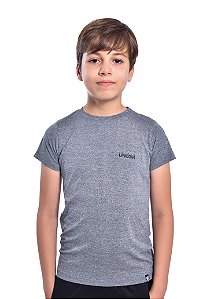 Camisa basic Triple Under infantil Cinza mescla