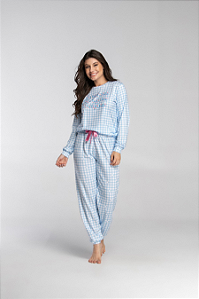 Pijama de Inverno Manga Longa Suede Premium