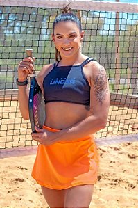 Saia Beach Tennis Laranja Neon