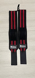 Munhequeira Elástica Triple Under Listrada Vermelho