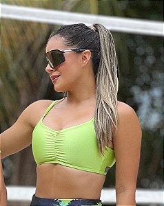 Top Summer Shine Verde Neon