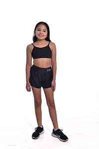 Shorts Fluity Infantil Preta