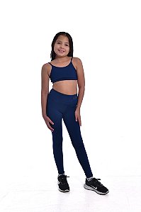 Legging Infantil Azul Marinho