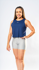 Cropped Basic Midi Azul Marinho