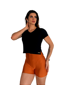 Cropped Freedom Preto