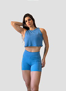 Cropped Basic Azul Celeste