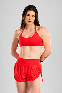 Shorts Duplo Vermelho