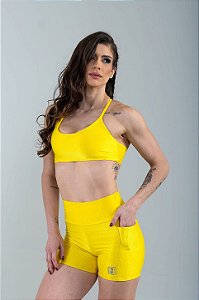 Shorts Active Velvet Amarelo