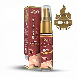 Óleo Massageador Corporal Calda Quente de Chocolate (Comestível)