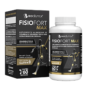 Suplemento Alimentar Vitamina Colâgeno Tipo II - Não Desnaturado (FISIOFORT MAX )
